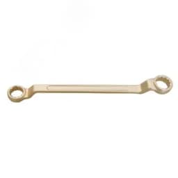 Ключ гаечный накидной двусторонний коленчатый 46х50 искробезопасный сплав AlCu Калиброн