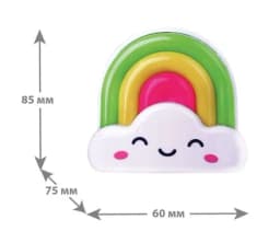 Светильник светодиодный NL-177 «Радуга» 220В ночник с выкл. бел. Camelion 12533