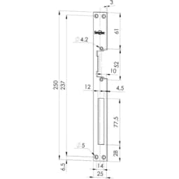 Запорная планка ST-SL102SP для защелок ST-SL*** Smartec