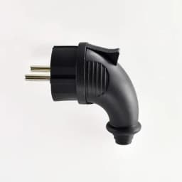 Вилка угловая 16А 2P+PE 220-240В IP44 каучук LEZARD 106-0400-0108/108