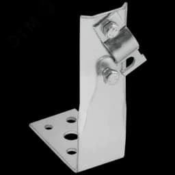 Держатель проводника круглого 6-10мм винтовой угловой h=150мм оцинкованная сталь IEK