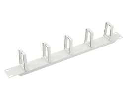 Кабельный органайзер 19 1U металлический 5 пласт колец серый SB SA 1U5PGR