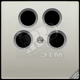 Крышка для SAT-TV-розетки  алюминий