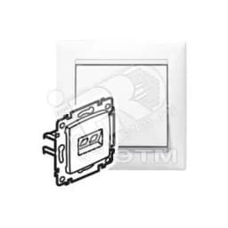 VALENA Розетка компьютерная RJ45х1 в рамку UTP белая 694286 LEGRAND