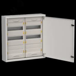 TITAN 5 Корпус металлический ЩРн-72 (2х36) 585х570х140мм IP31 серый (одна дверь) IEK IEK