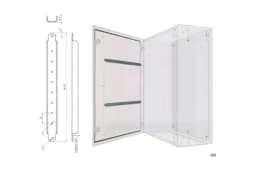 Комплект реек для глухой двери UC2 00.60 ( 10шт.)
