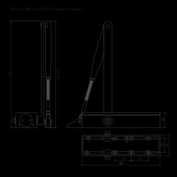 Доводчик дверной с ветровым тормозом ISP НОРА-М 830 ВС (Серебро)