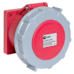 Розетка стационарная внутренняя 3252 3Р+РЕ+N 32А 380В IP67 EKF PROxima