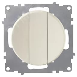 Выключатель тройной, цвет бежевый (серия Florence) 2172803 ССТ