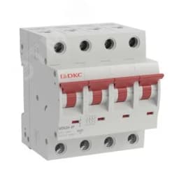 Выключатель автоматический четырехполюсный 6А C MD63H-4PC6 10кА DKC