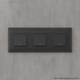 Рамка 3-м 6мод. Avanti «Черный матовый» DKC 4412906
