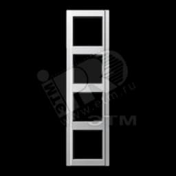 Рамка 4 поста алюминий