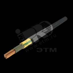 Кабель силовой ППГнг(А)-FRHF 1х35мк(PE)-0.66 многопроволочный желто-зеленый (барабан) Алюр