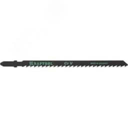 Полотна , T244D, для эл/лобзика, Cr-V, по дереву, ДВП, ДСП, фигурный рез, EU-хвост., шаг 4мм, 75мм, 2шт