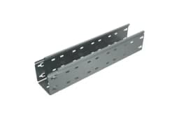 Лоток листовой перфорированный 300х100 L3000 сталь 0.8мм «БЫСТРЫЙ МОНТАЖ ПЛЮС» LPplus100-300-0.8-3000 оцинк. КМ PL0277