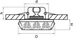 Светильник точечный встраиваемый декоративный под заменяемые галогенные или LED лампы Torcea Lightstar 006332