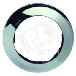 Рамка 2 поста, круг, S88, хром