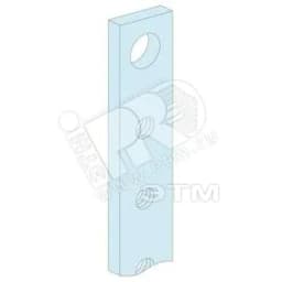 Шина медная 250А 4 полюса 1000мм с резьбовыми отверстиями