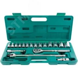 Набор головок торцевых дюймовых 1/2"DR, SAE 3/8"--1-1/4", 19 предметов