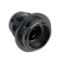 Патрон карболитовый с кольцом Е27 черн. EKF