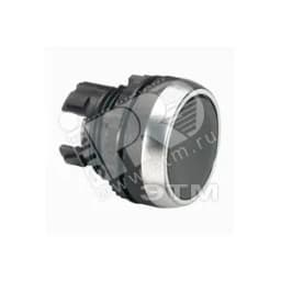 Головка кнопки с потайным толкателем, цвет черный