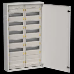 TITAN 5 Корпус металлический ЩРн-144 (2х72) 960х570х140мм IP31 серый (одна дверь) IEK