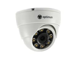 Купол цв. камера Optimus AHD-H022.1(2.8)F (FullColor) 1/2.9" CMOS GC2053 8 диодов (до 20м)