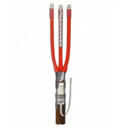 Муфта термоусаживаемая концевая внутренней установки для кабеля с бумажной изоляцией на напряжение до 10 кВ включительно 3КВТпН-10-150...240 (с наконечниками) ЭРГ