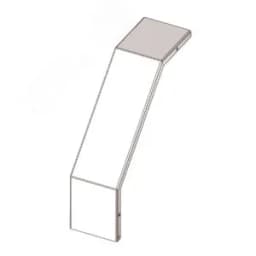 Крышка лотка КЛС 300х100-90 У3 для поворота трассы вниз на 90, окрашенная, S1,5