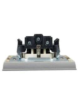 Розетка СП BRITE РСР14-1-0-БрА 16А в сборе с заземл. защ. шторки алюм. IEK BR-R14-16-K47-F