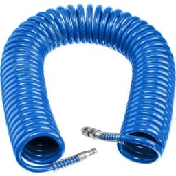 Шланг спиральный воздушный с фитингами рапид 20 м, 8х12 мм, 15 бар, Професиионал