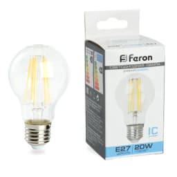 Лампа светодиодная Feron LB620 Шар E27 20W 6400K 48285