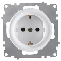 Розетка с заземлением, винтовые контакты, цвет белый (серия Florence) 2172765 ССТ