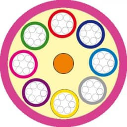 Кабель волоконно-оптический 50/125 (OM4) многомодовый Hyperline FO-MB-IN-504-48-LSZH-MG