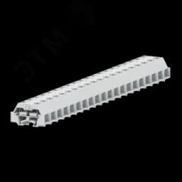 Клемма TB концевая 2-2 с бок. подключ. с защелк. ножками, светло-серая SUPU