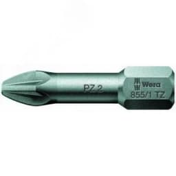 Бита торсионная 855/1 TZ PZ вязкая твердость хвостовик 1/4 C 6.3 PZ 1X25 мм WERA