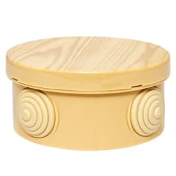 Коробка распределительная КМР-040-039 с крышкой (85х40) 4 мембр. ввода светл. дер. IP54 EKF