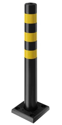 Столбик гибкий ЧЕРНЫЙ с квадратным основанием 750 мм