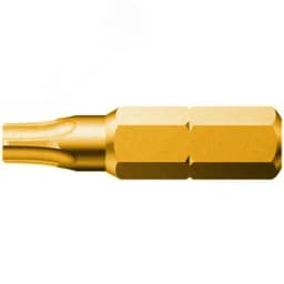 Бита 867/1 Z TORX HF c функцией фиксации крепежа вязкая твердость хвостовик 1/4 C 6.3 TX 10X25 мм WERA