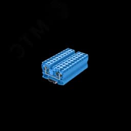 Клемма TC 1-2 пружинная, сечение 10 мм. кв., синяя