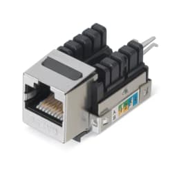 Проходной адаптер Cabeus KJ-RJ45-Cat.5e-SH-90 (RJ45-DIDC, CAT.5E, FTP, Keystone Jack) (7958c)