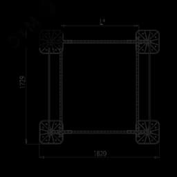Опорная конструкция для установки оборудования TECHNORAPTOR FOOT 1500х1500 тип 2