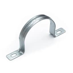 Скоба металлическая двухлапковая усиленная противопожарная СМДУ d60-63 мм (50шт/200шт уп/кор) Промрукав