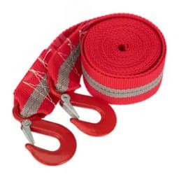 Трос буксировочный со светоотражающей лентой, 5 т, 4 м, с двумя крюками