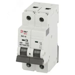 Выключатель автоматический PRO VA63-2P06C6 ВА47-63 2P 6А кривая C 6кА