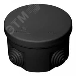 Коробка распределительная для о/п безгалогенная (HF) черная 80х50 (102шт/кор)