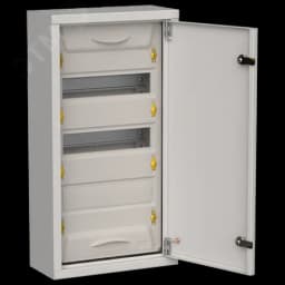 TITAN 5 Корпус металлический ЩРн-36 (1х36) 585х310х140мм IP31 серый (одна дверь) IEK