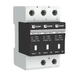 Ограничитель импульсных напряжений ОПВ-D/3P In 5кА 275В с сигн. EKF PROxima