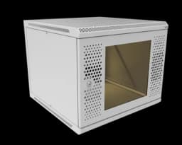 Шкаф телекоммуникационный настенный разборный МИКсистем 19" Basis 9U 600*600 дверь перфорация стекло