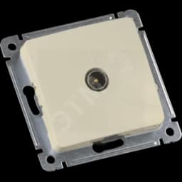 MASTER Розетка телевизионная оконечная скрытой установки, в рамку, слоновая кость HEGEL